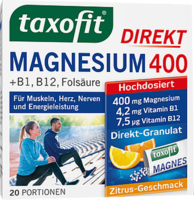 TAXOFIT Magnesium 400+B1+B6+B12+Folsäure 800 Gran.