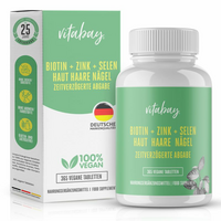 BIOTIN+ZINK+Selen Haut+Haare+Nägel vegan Tabletten